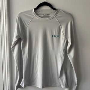 Huk Fishing Girls Light Gray Long Sleeve Shirt